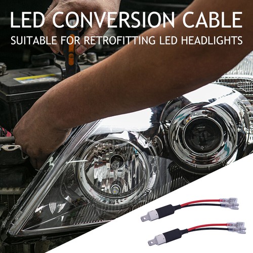 2Pcs LED H1 Wiring Connector Cables Convenient H1 Socket Convert Adapter Wires - Picture 8 of 12