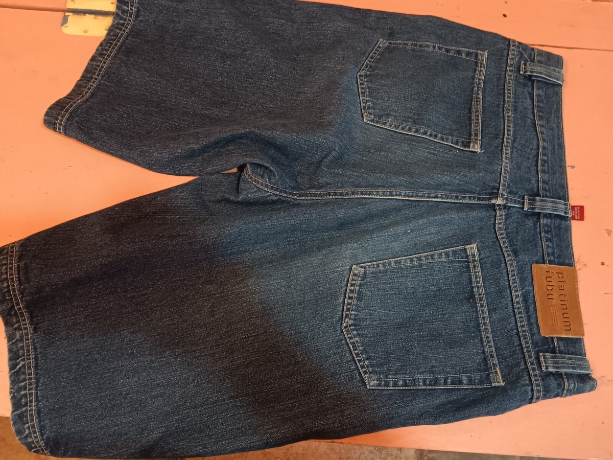 パンツ Vintage PLATINUM FUBU baggy denim shorts Vintage Fubu Jean Shorts Mens 40 Baggy Hip-Hop 90s Blue