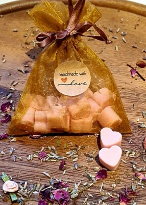 Roze Pink Enchanted Heart Wax Melts For Love Rituals 