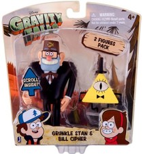 Figura de acción Disney Gravity Falls Grunkle Stan &amp; Bill Cipher paquete de 2
