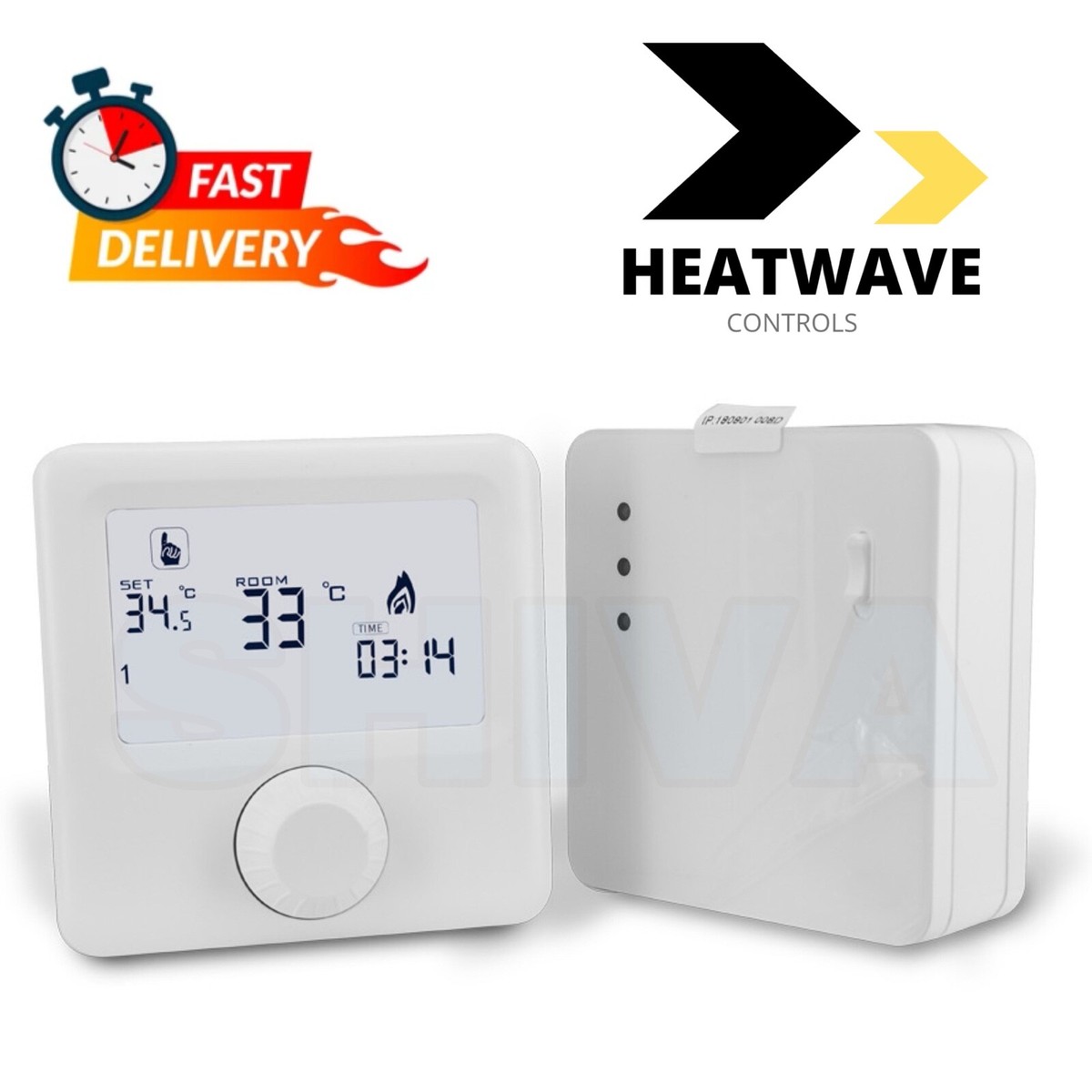 Heatwave Wireless Digital 7 Day Programmable Room Thermostat With RF  Receiver | eBay