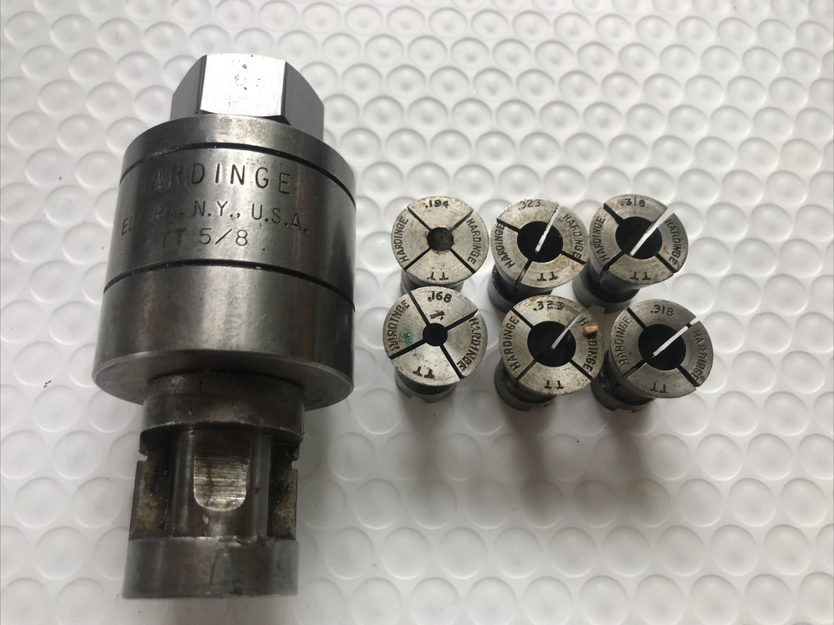 Hardinge TT 5/8” Floating Tap holder With 6 Collets HAS 1” SHANK
