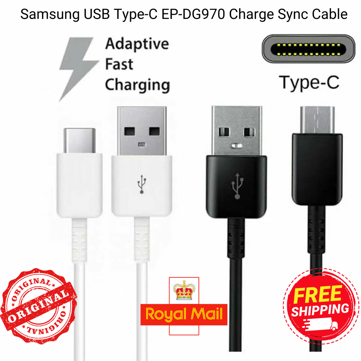 GENUINE Samsung Galaxy S10 Type-C USB Data Sync Fast Charger Charging  Cable