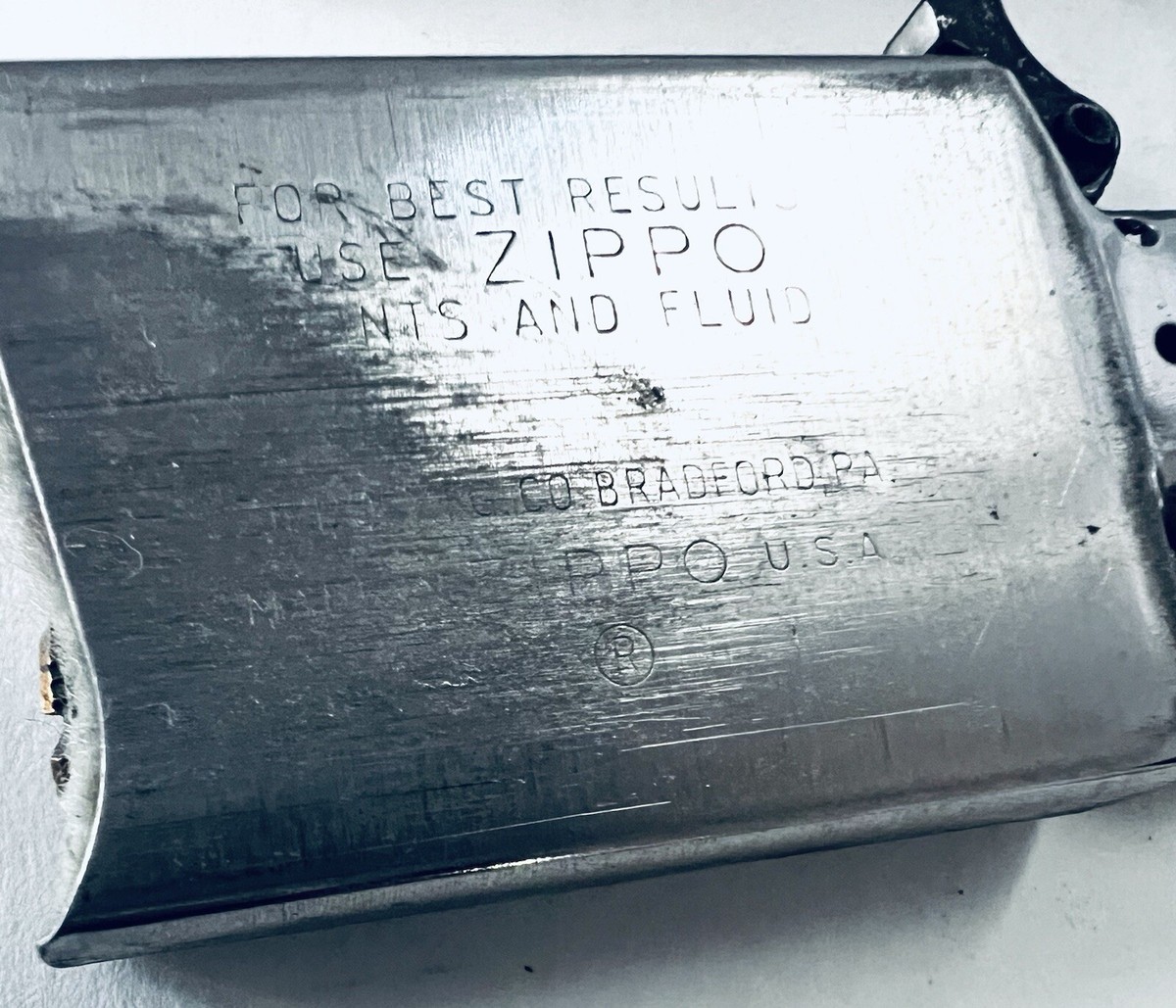 Vintage 1983 Bank America Travelers Cheques HP Chrome Slim Zippo