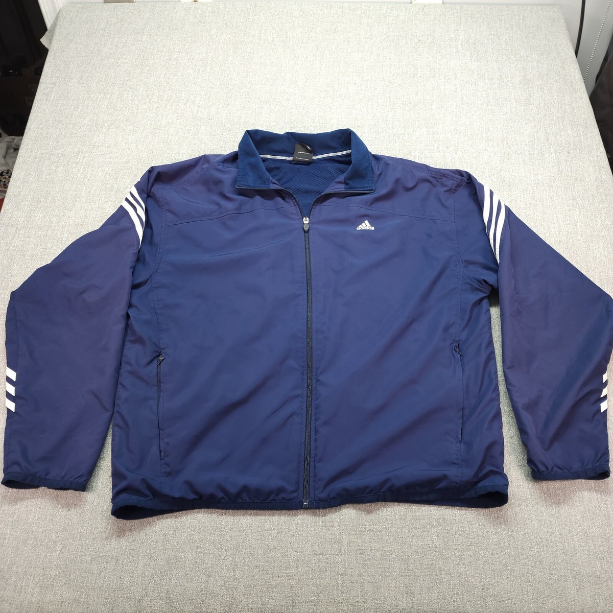 トップス HUMAN MADE Adidas Track Jacket NAVY XL Adidas Track Jacket Men XL Navy Blue Mesh Lined Full Zip | eBay