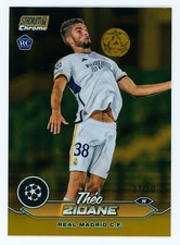 2023-24 Theo Zidane Topps Stadium Club Chrome Gold Refractor Rookie Card 37/50. rookie card picture