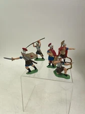 Vintage Reamsa Roman Command Group toy  Soldiers Lot Of 5 60mm Plastic Lot #2