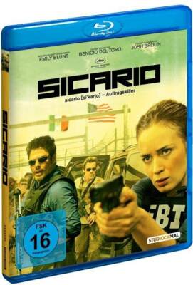 Blu-ray/ Sicario - mit Emily Blunt, Benicio Del Toro & J.Brolin !! Topzustand !!