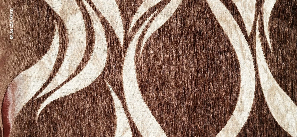 ITALIA INNA SHINE MARRÓN 2 CARAS TERCIOPELO 2 PIEZAS. Restos CADA UNO W 14"x3yd.9"=6yd18" Foto 4 de 4