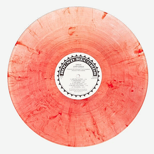 Jerry Garcia Solo LP Grateful Dead Clear Red Swirling 180G Vinyl LP New 1/1000 - Picture 2 of 5