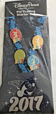 Disney pin 120433 Sorcerer Mickey Mouse and Friends Pin Trading Starter Set