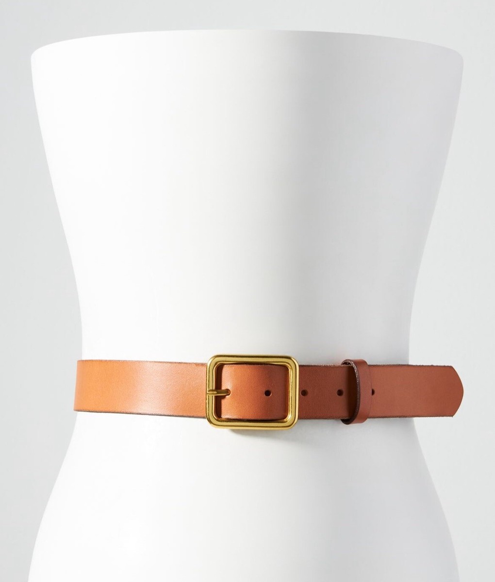 NWT Anthropologie Emerson Leather Belt In Cedar Color Women  display picture 3