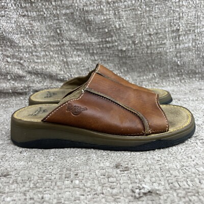Dr. Martens Air Wair Womens Size 4 Open Toe Mule Brown Leather