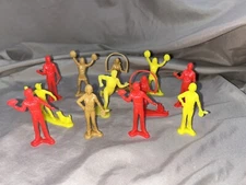 Tim Mee Plastic Family Children People TimMee Sports Gardening Set Of 12 EUC