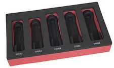 LISLE 12090 5 Piece 3/8" Drive Metric Line Socket Set NEW
