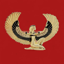 HUGE ISIS BROOCH Egyptian Goddess of Maternity & Fertility Egypt Africa pin C3