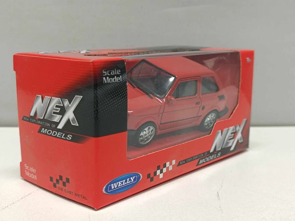 Fiat 126 - 1980 Red Rosso Welly Nex 1:43  Modellino Auto Nuovo - Immagine 4 di 4