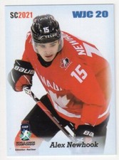 2020/21 ALEX NEWHOOK SC CARDS SC2021 ROOKIE BLUE PARALLEL #6/15 WJC 20 CAN-15 nc
