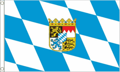 Bayern Wappen groß 5 Fuß x 3 Fuß Polyester Flagge *VERKAUFSPREIS*