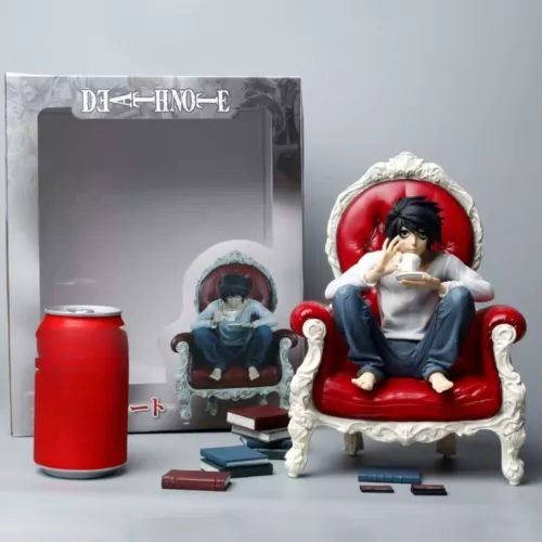 Anime DEATH NOTE L·Lawliet Action Figures PVC Sitting Posture Model Toy Statues - Picture 1 of 9