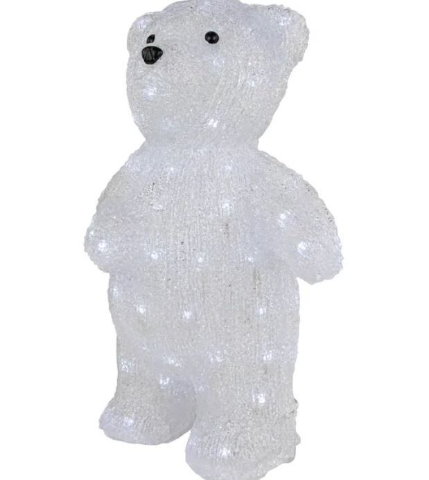 LED Lighted Commercial Grade Acrylic Polar Bear Outdoor Christmas
