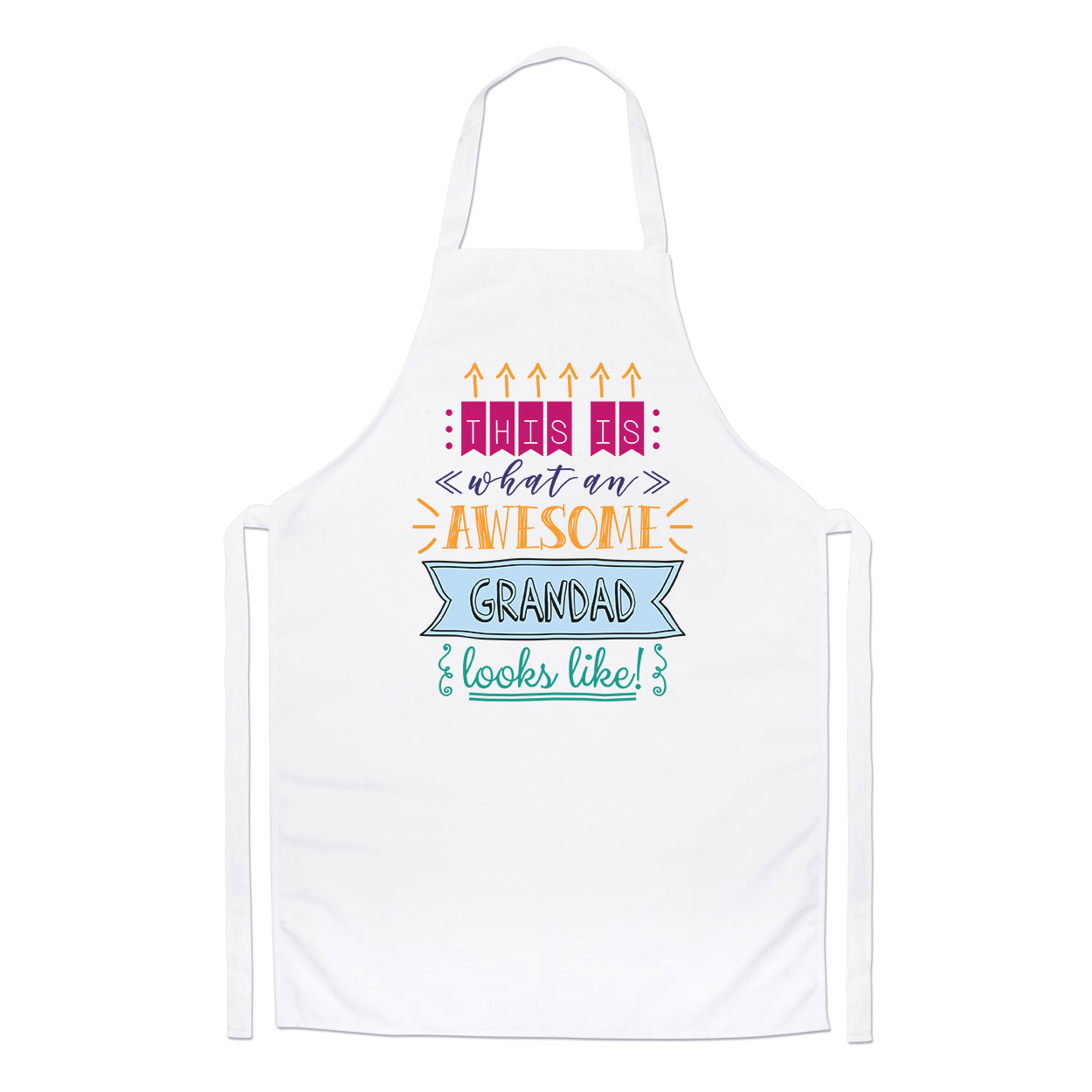 This Is What An Awesome Grandad Looks Like Chefs Apron - Funny Cooking