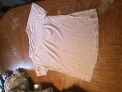 First Love by Lovelyn Light Pink/Purple Women's Shirt Size Large Casual Soft