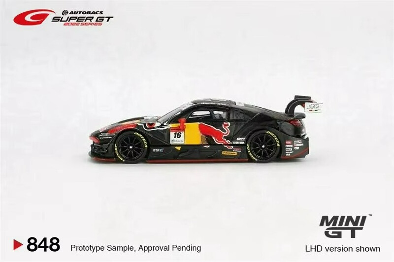MINI GT 1/64 ホンダ NSX-GT タイプS GT500 #16 MINI GT 1:64 NSX-GT Type S GT500 #16 RB Black Diecast Model