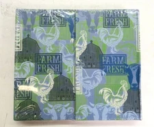 Farm Fresh Desk Folio Planner 8.25" x 7.25" Address Book Calendar Notebook