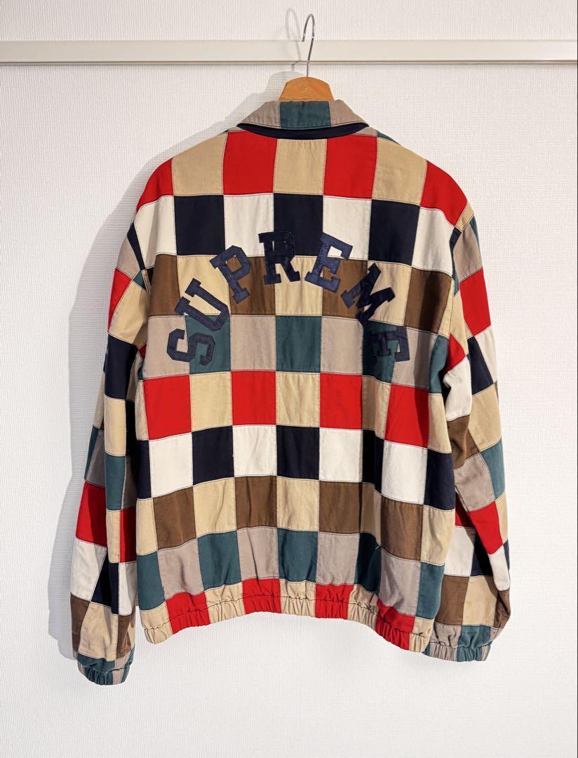 USED Supreme 19SS Patchwork Harrington Jacket XL size Cotton USED Supreme 19SS Patchwork Harrington Jacket XL size Cotton