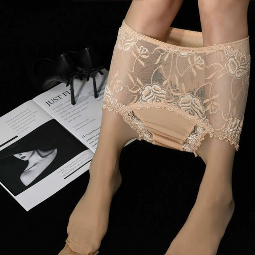 Collant donna USA taglie forti pizzo vita lucido lucido calze trasparenti regalo stretto - Foto 22 di 42