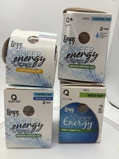 4 Boxes L’eggs Sheer Energy Q Q+ Pantyhose Tights Lot 2 Pair Medium Light
