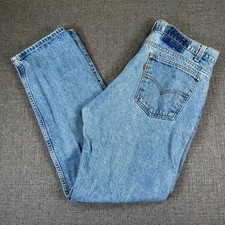 Levi's Men's W36 L30 Orange Tab 100 Cotton Straight Leg Denim Jeans