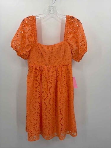 Pre-Owned Lilly Pulitzer Orange Size 00 Short Short Sleeve Dress