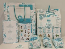 Jellycat Fish & Chips x3 Exclusive London Selfridges Pins Stickers Napkin Sealed