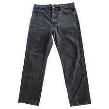 Levi's 505 Jeans Mens 36x30 Black Regular Straight Leg Orange Tab Vintage 90s