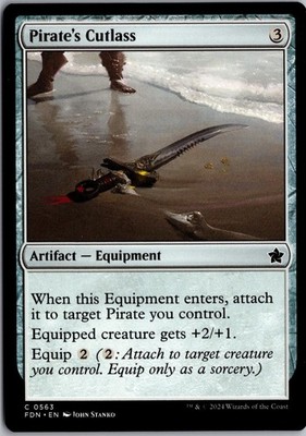 Pirate's Cutlass 563 Common Foundations Magic: The Gathering Near Mint