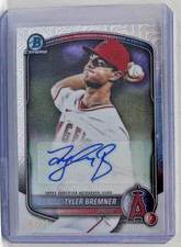 TYLER BREMNER ~2025 Bowman Draft MEGA IMAGE VARIATION MOJO REFRACTOR AUTO 04/25