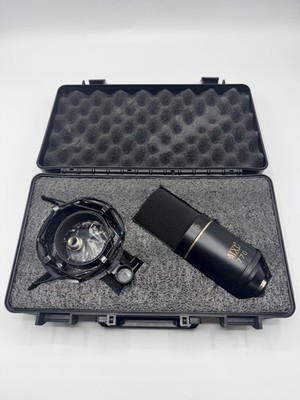 MXL 770 Large Diaphragm Cardioid Condenser Microphone XLR Black Shock Mount Case
