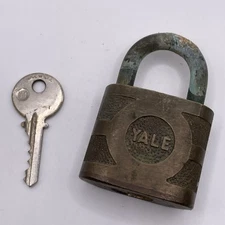Vintage Yale Padlock Super Pin Tumbler Yale Towne Co Lock With Key Made In USA