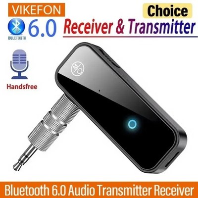 Wireless Bluetooth 5.0 Transmitter Audio Adapter 3.5mm Aux Micro USB Car Kit