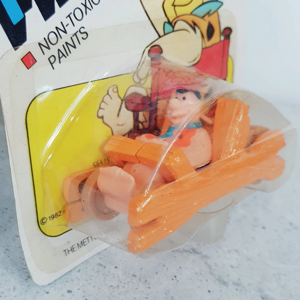 Coche diecast vintage 1982 Corgi Juniors Mettoy The Flintstones Fred's Flyer #128 Foto 4 de 4