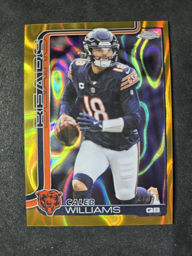 Caleb Williams [Gold Refractor] #52 2025 Topps Chrome card