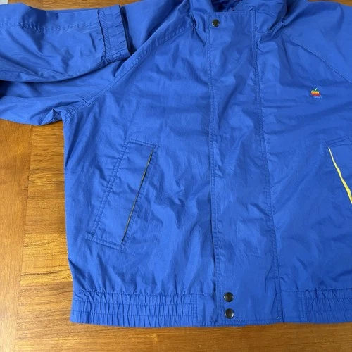 VTG Apple computer Team Excellence color block 1980s windbreaker size L image 4