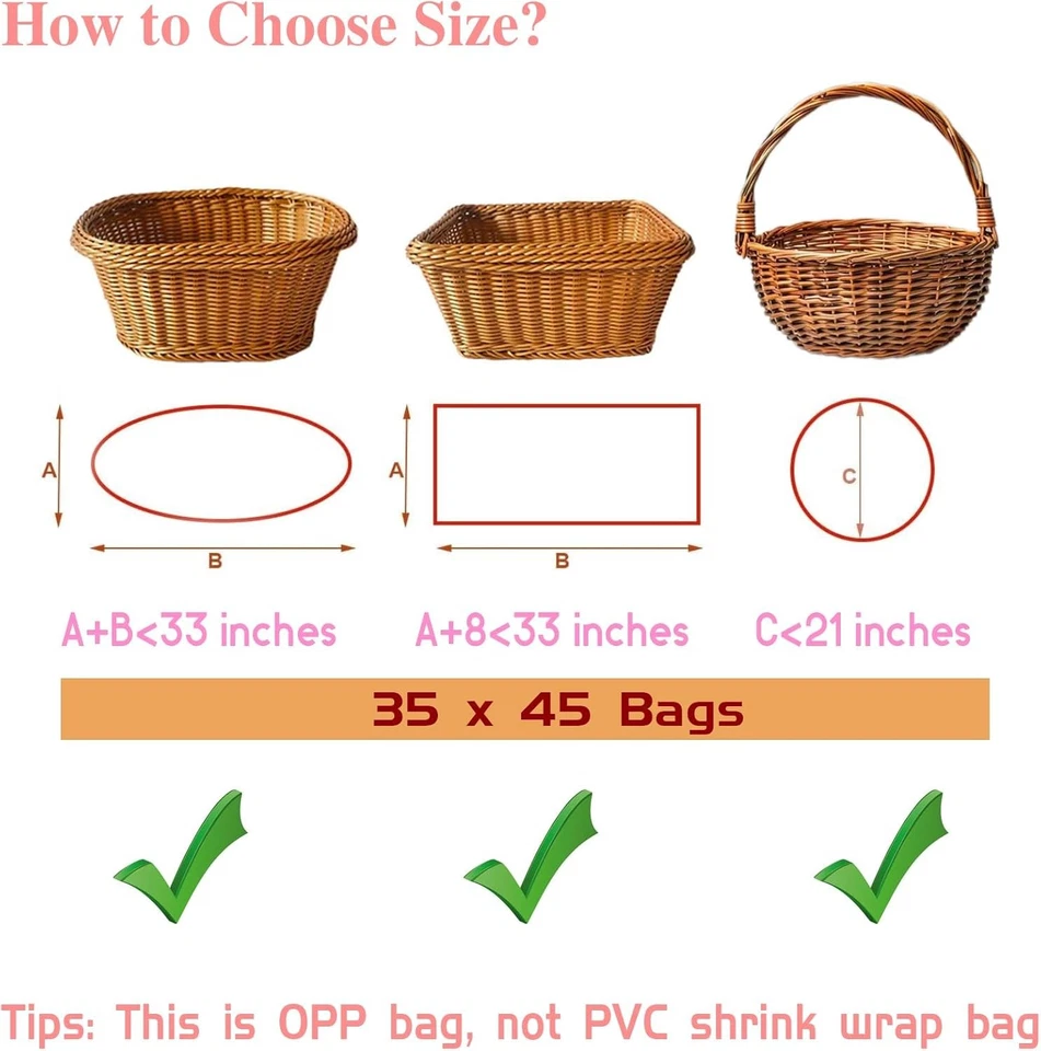 Paquete de 6 bolsas de celofán extra grandes 35x45 pulgadas 2,8 mil bolsas de regalo transparentes Halloween  Foto 2 de 4