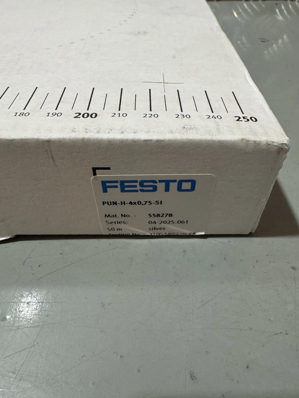 Festo 558278 PUN-H-4X0.75-SI Plastic Tubing Silver 50m Brand New In Box 2