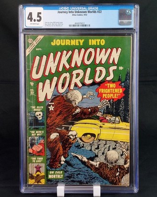 Journey Into Unknown Worlds #22 CGC 4.5 Bill Everett Cover PCH Atlas Comics 1953