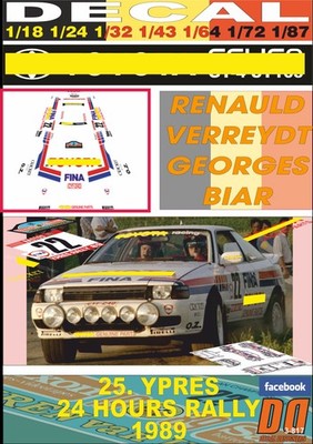 DECAL RENAULD VERREYDT YPRES 24 HOURS R. 1989 DnF (05)