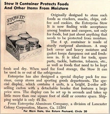 Enterprise Aluminum Co Div Of Lancaster Colony Corp Macon GA 1974 Ad TAJ6-H2