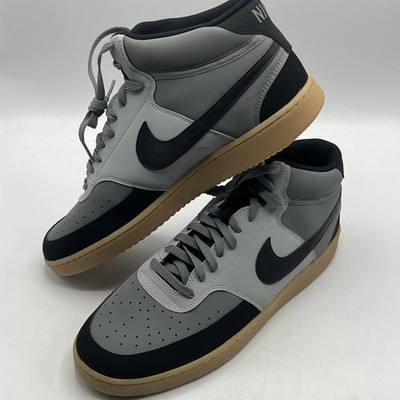 Men s Nike Court Vision Mid-Top Shoe SMOKE GREY/BLACK LT SMOKE GREY US 15 NEW